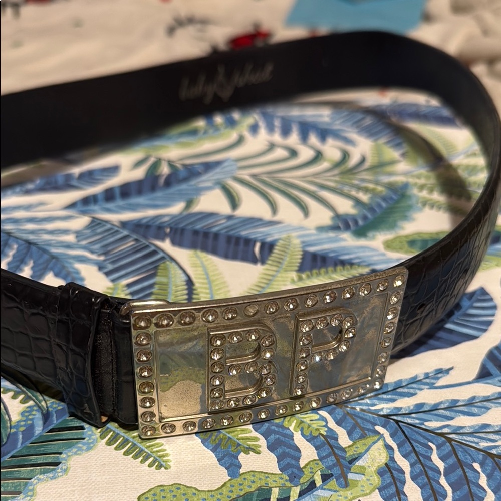 Authentic baby, phat Black Leather Belt